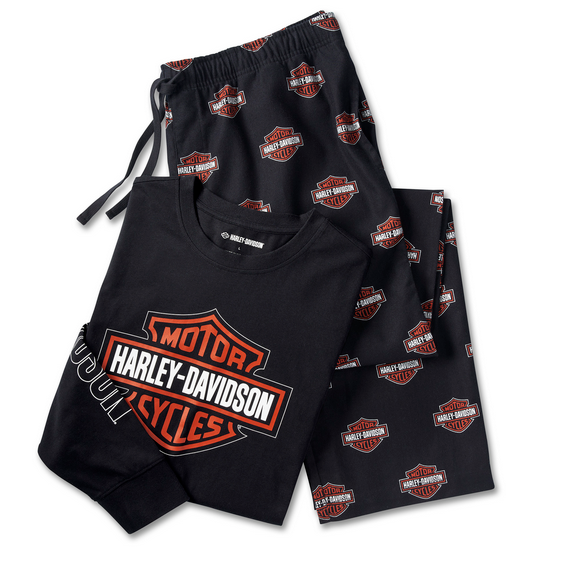 Harley Davidson Bar & Shield Long Sleeve Pajama Set