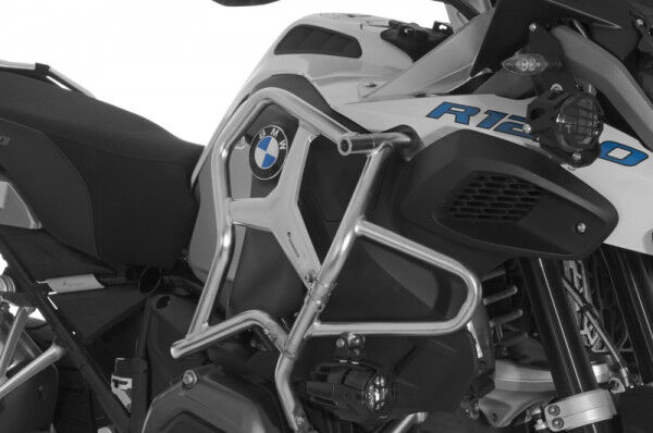 Sturzbügelerweiterung Edelstahl für Original BMW Motorschutzbügel BMW R1200GS Adventure ab 2014
