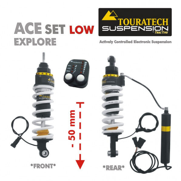 Touratech ACE Suspension Explore SET Tieferlegung -50mm für BMW R1200GS (2004-2013)