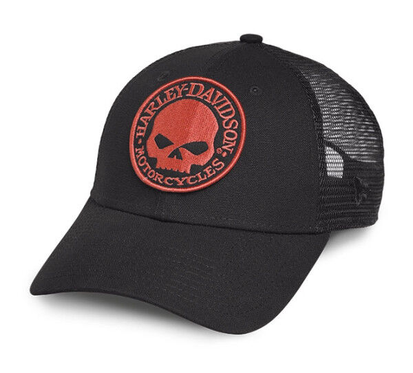 Harley-Davidson Orange Skull Trucker Kappe 99491-17VM