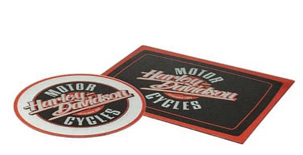 Harley Davidson Glas Schneidebrett Set 2-teilig