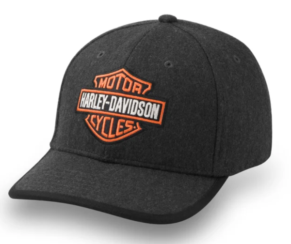 Harley Davidson Bar & Shield Wool Strapback Cap