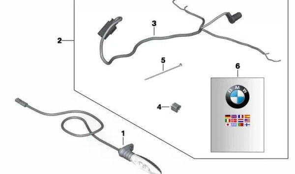 BMW Motorrad S1000RR Anbausatz LED Blinkleuchte