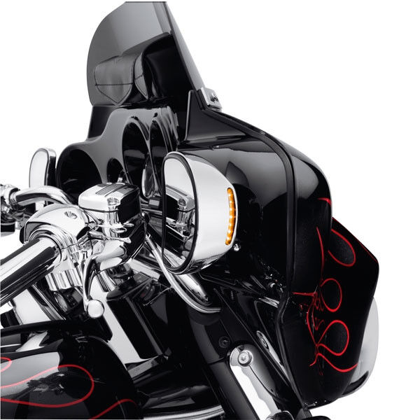 Harley Davidson Beleuchtete Verkleidungsspiegelabdeckungen - Chrom 56000084