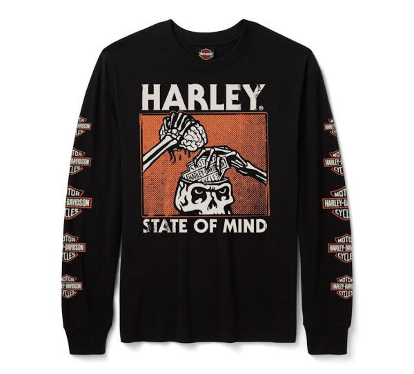 Harley Davidson State of Mind Long Sleeve Tee für Herren