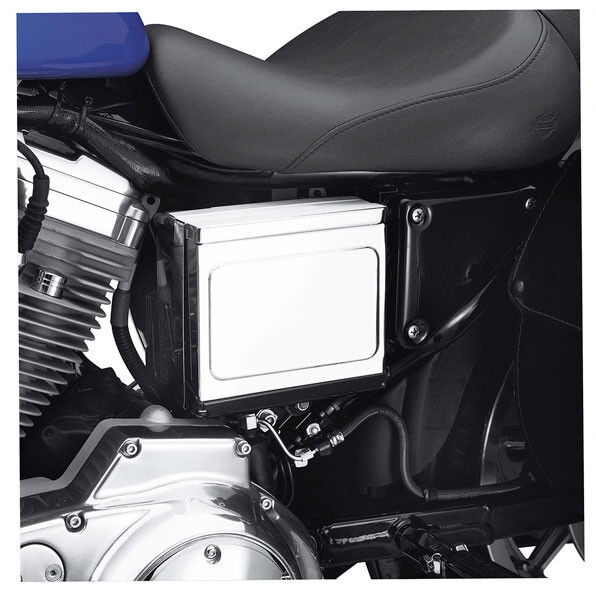 Harley Davidson Batterieseitenabdeckung - Chrom 66718-01