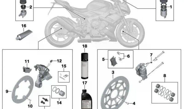BMW Motorrad S/M1000R/RR/XR Bremsscheibe vorn