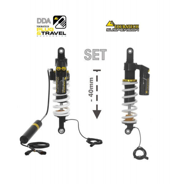 Touratech Suspension FAHRWERKSET Plug & Travel Tieferlegung -40mm für BMW R1200GS/R1250GS Adventure 