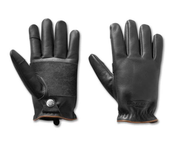 Harley Davidson Rancher Handschuhe Schwarz