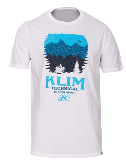 KLIM T-Shirt Badlands white-petrol