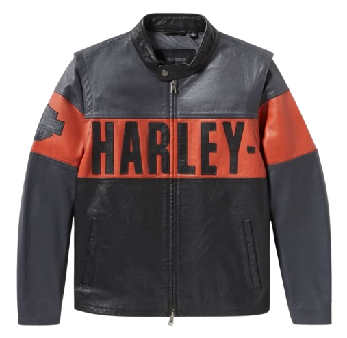 Harley Davidson Essential Convertible Lederjacke