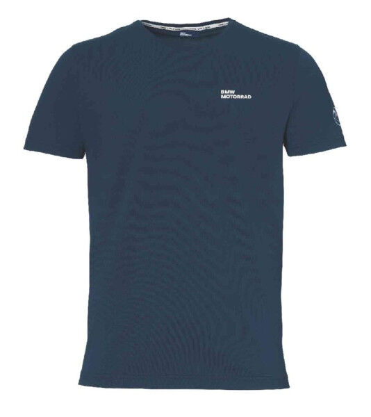 BMW Motorrad T-Shirt Herren Make Life A Ride Schriftzug Navy/Weiß