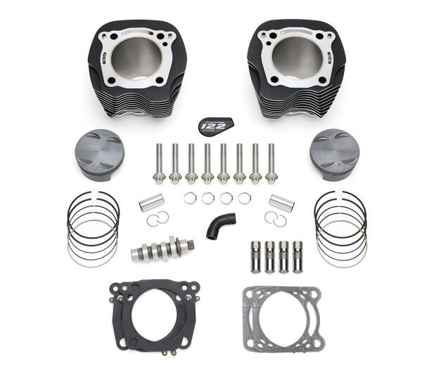 Harley Davidson Screamin Eagle Stage III Kit 117 zu 122ci Black Highlighted