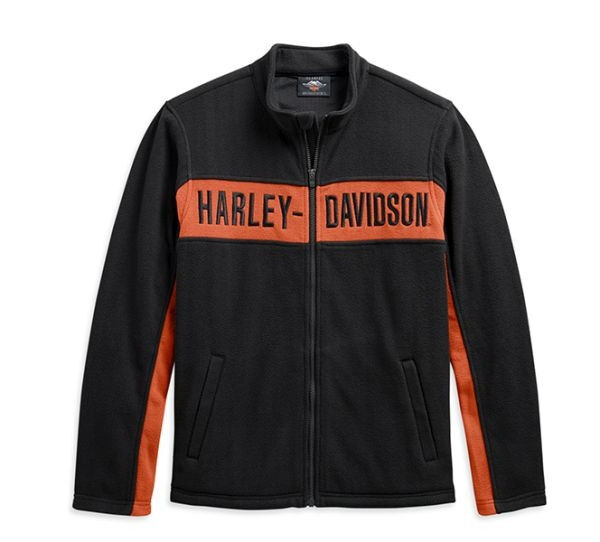 Harley Davidson Herren Chest Stripe Activewear Jacke Schwarz 99087-20VM