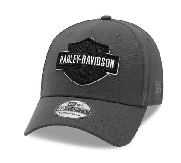 Harley Davidson Herren Tonal Logo 39THIRTY® Cap Schwarz 99421-20VM