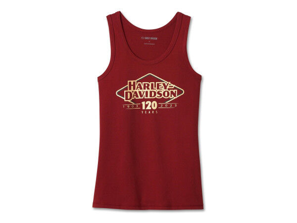 Harley Davidson 120th Anniversary Ultra Classic Tanktop Damen Merlot