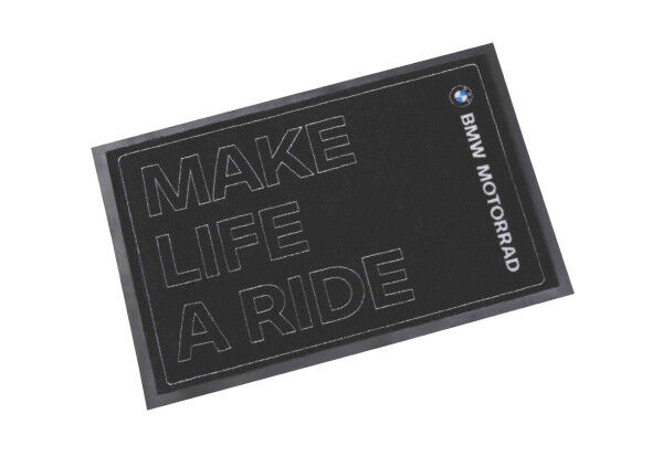 BMW Motorradteppich Make Life a Ride klein